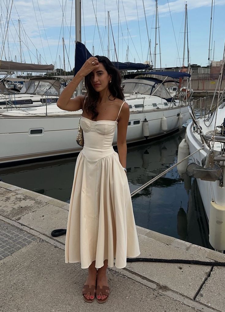 TingPo Wholesale Simple A line Spaghetti Straps Satin Evening Party Dress Prom Dresses